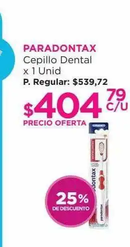 Punto de Salud Paradontax cepillo dental 25% de descuento oferta