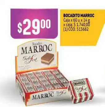 Makro Bocadito Marroc Caja x 60u x 14g oferta