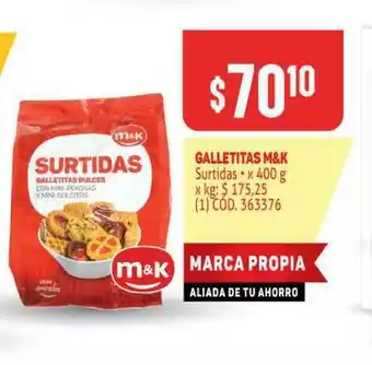 Makro Galletitas M&k x 400g oferta
