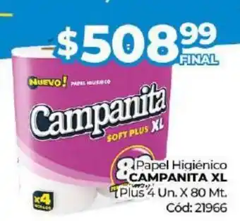 Diarco Papel Higiénico Campanita XL oferta