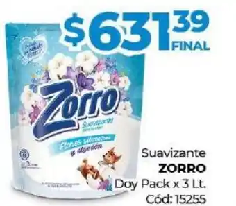 Diarco Suavizante Zorro Doy pack x 3 Lt oferta