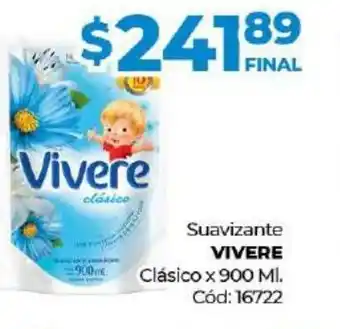 Diarco Suavizante Vivere Clásico x 900 Ml oferta