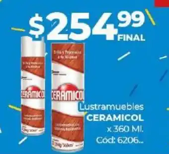 Diarco Lustramuebles Ceramicol x 360 ml oferta