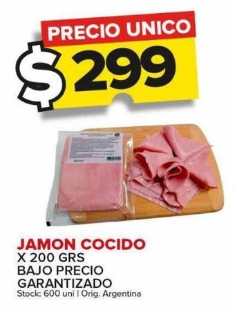 Carrefour Maxi Jamón cocido x 200g oferta
