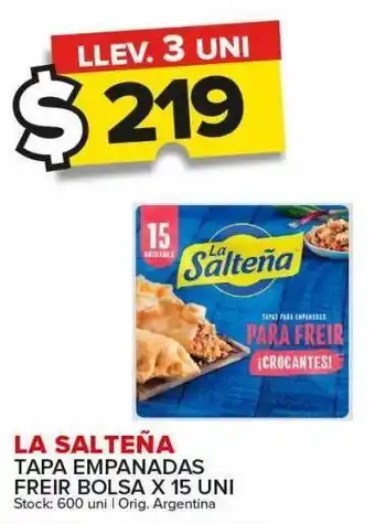 Carrefour Maxi Tapa empanadas la salteña x 15un oferta