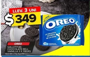 Carrefour Maxi Galletas oreo x 118g oferta