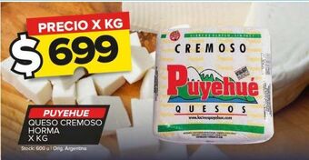 Carrefour Maxi Queso cremoso puyehué x kg oferta