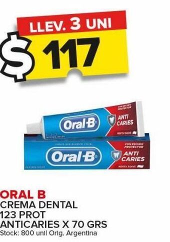 Carrefour Maxi Crema dental oral-b x 70g oferta