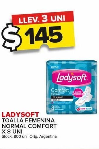 Carrefour Maxi Toallas femeninas ladysoft x 8un oferta