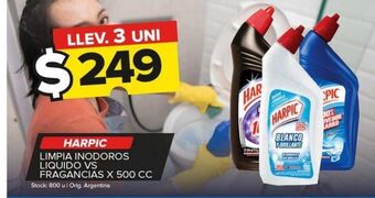 Carrefour Maxi Limpia inodoros harpic x 500cc oferta