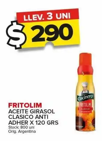 Carrefour Maxi Aceite girasol fritolim x 120g oferta