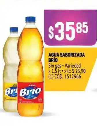 Makro Agua Saborizada Brio x 1.5lt oferta