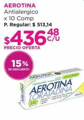 Punto de Salud Aerotina antialergico 15% de descuento oferta