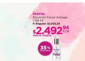 Punto de Salud Perpiel emulsión facial antiage 35% de descuento oferta