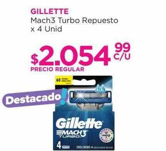 Punto de Salud Gillette mach3 turbo repuesto oferta