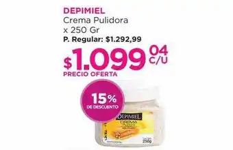 Depimiel crema pulidora 15% de descuento