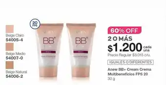 Avon Anew bb+ cream crema multibeneficios fps 20 oferta