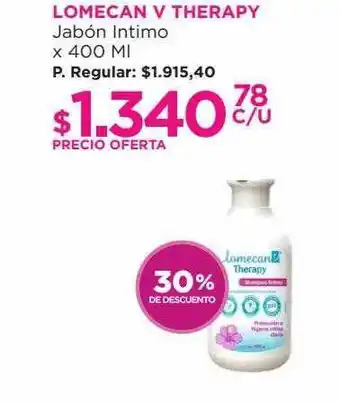 Punto de Salud Lomecan v therapy jabón intimo 30% de descuento oferta