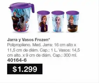 Avon Jarra y vasos frozen oferta