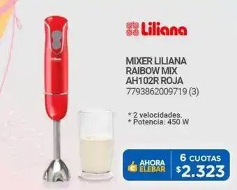 Punto Blu Mixer liliana raibow mix ah102r roja oferta