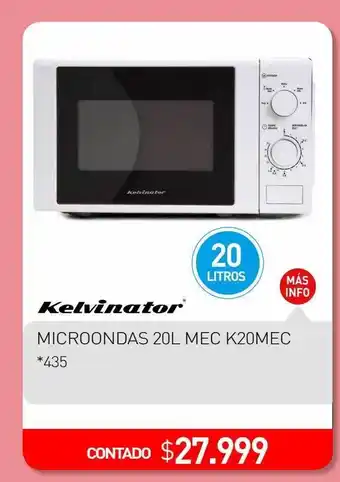La Anonima Kelvinator microondas 20l mec k20mec oferta