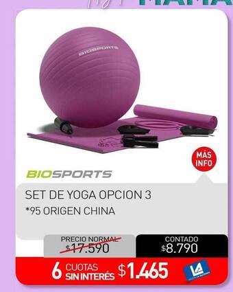La Anonima Biosports set de yoga opcion 3 oferta