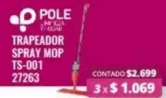 Pole trapeador spray mop ts-001