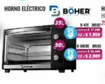 Petenatti Hogar Böher horno eléctrico oferta