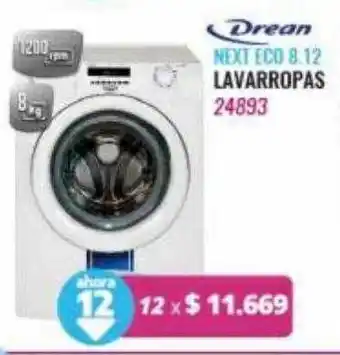 Petenatti Hogar Drean next eco 8.12 lavarropas oferta