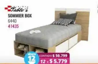 Table's sommier box