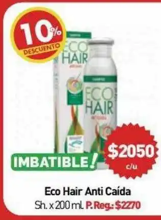 Anika Shop Eco hair anti caída sh 10% descuento oferta