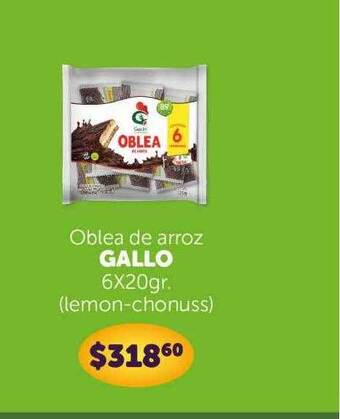 La Gallega Supermercados Oblea de arroz gallo oferta
