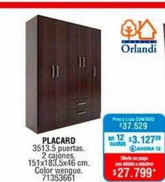 Perozzi Placard orlandi oferta