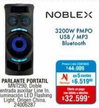 Perozzi Noblex parlante portatil oferta