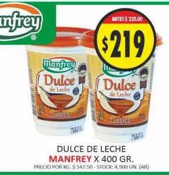 Dulce de leche manfrey