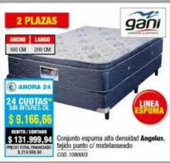 Rio Shop Deco Conjunto espuma alta densidad angelus gani oferta