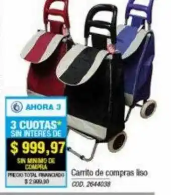 Carrito de compras liso