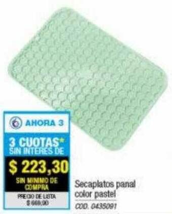 Secaplatos panal color pastel