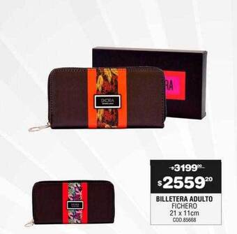 Atomo Conviene Billetera adulto fichero 21 x 11cm oferta