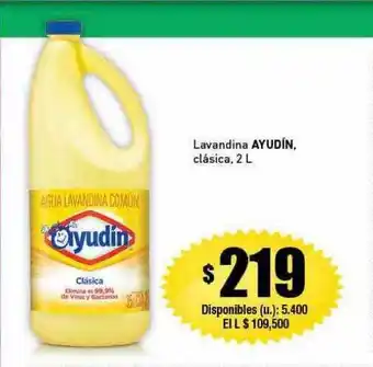 Cooperativa Obrera Lavandina ayudín clásica 2 l oferta