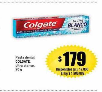 Cooperativa Obrera Pasta dental colgate ultra blanco oferta