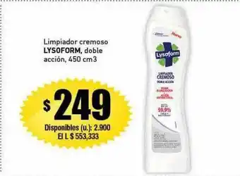 Cooperativa Obrera Limpiador cremoso lysoform doble acción 450 oferta