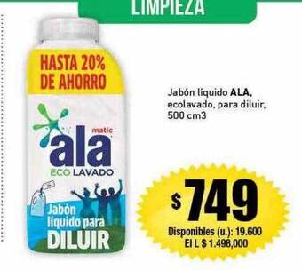 Cooperativa Obrera Jabón líquido ala ecolavado para diluir 500 cm3 oferta