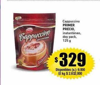 Cooperativa Obrera Cappuccino primer precio instantáneo doy pack oferta