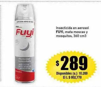 Cooperativa Obrera Insecticida en aerosol fuyi mata moscas y mosquitos 360 cm3 oferta