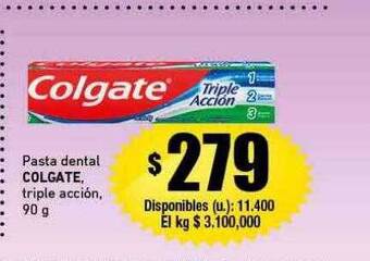 Cooperativa Obrera Pasta dental colgate triple acción oferta
