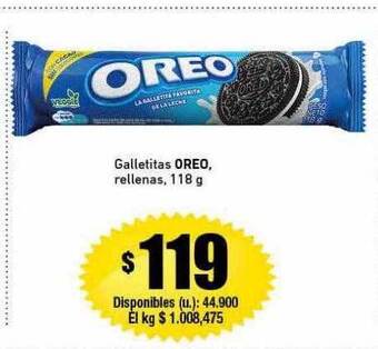 Cooperativa Obrera Galletitas oreo rellenas oferta