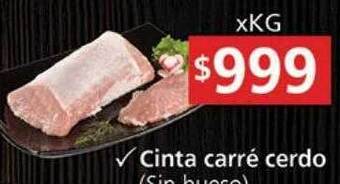 Supermercados Aiello Cinta carré cerdo oferta