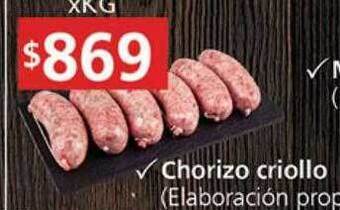 Supermercados Aiello Chorizo criollo oferta