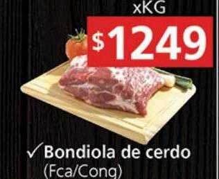 Supermercados Aiello Bondiola de cerdo oferta